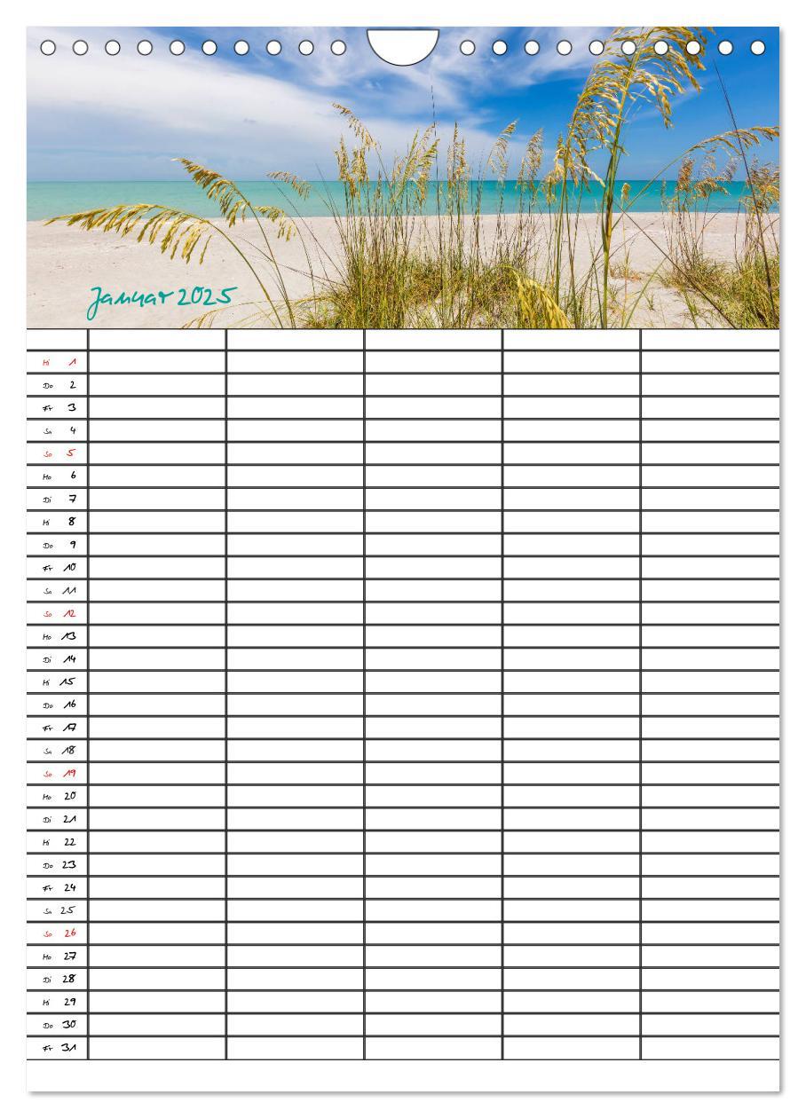 Bild: 9783457027301 | Idyllisches Florida / Familienplaner (Wandkalender 2025 DIN A4...