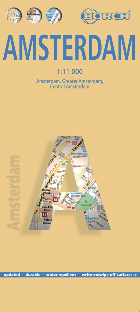 Cover: 9783866093393 | Borch Map Amsterdam | (Land-)Karte | Mehrfarbendruck. Gefalzt | 2014