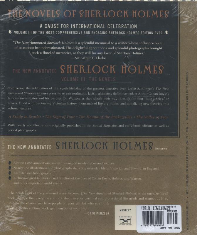 Rückseite: 9780393058000 | The New Annotated Sherlock Holmes | The Novels | Arthur Conan Doyle