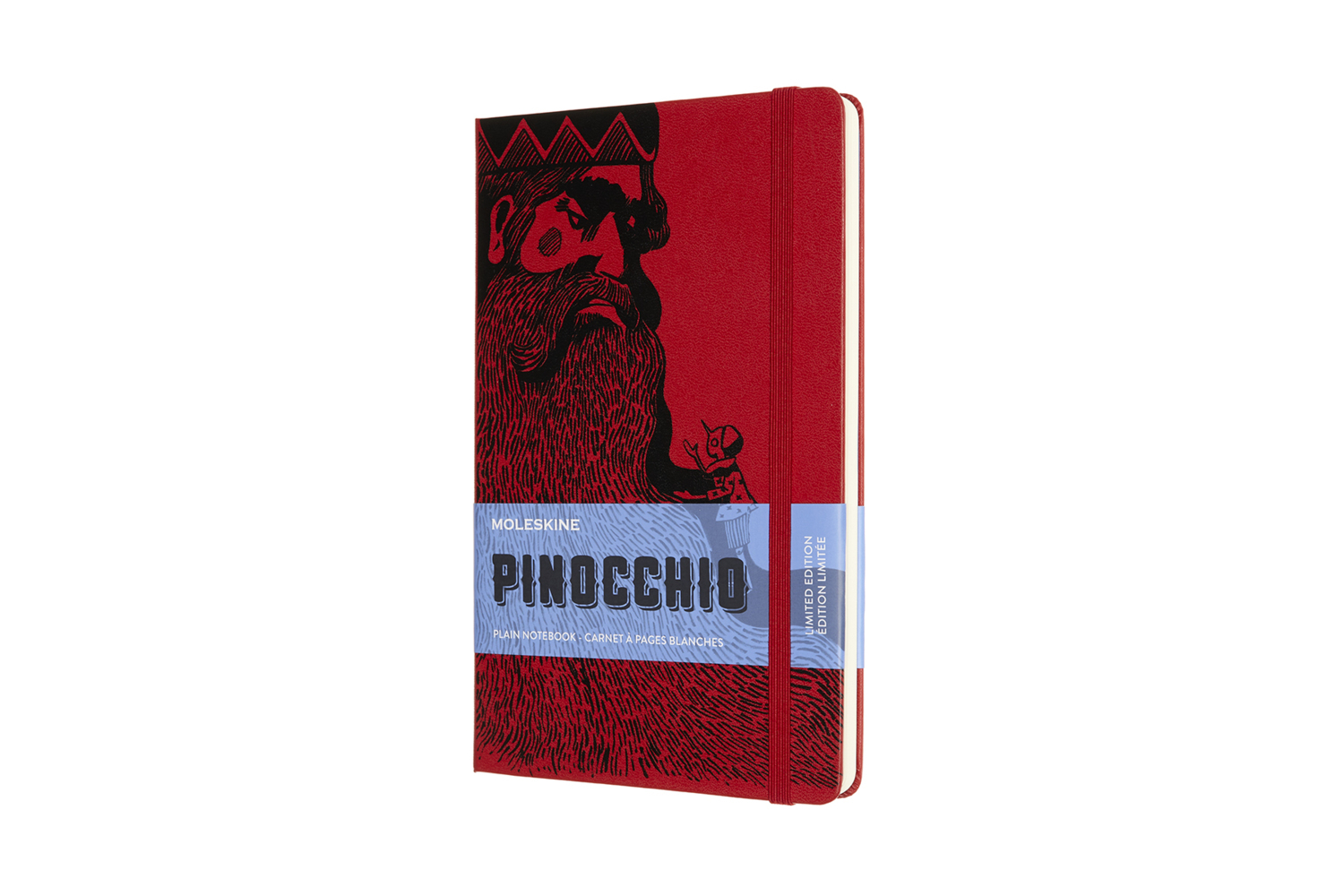 Cover: 8056420853674 | Moleskine Notizbuch - Pinocchio, Large/A5, Blanko, Feuerfresser | Buch