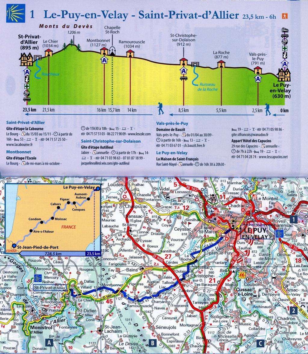 Bild: 9782067174016 | Le chemin de Compostelle - Zoom Map 161 | Map | Michelin | Broschüre