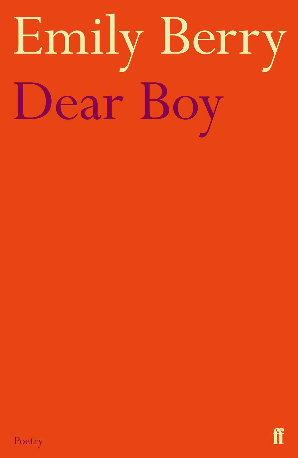 Cover: 9780571284054 | Dear Boy | Emily Berry | Taschenbuch | Kartoniert / Broschiert | 2013