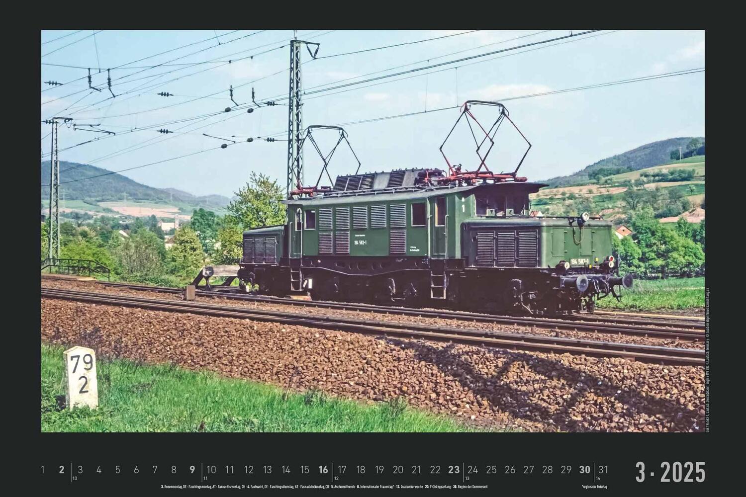 Bild: 4251732342203 | Eisenbahn-Nostalgie 2025 - Bildkalender 49,5x33 cm -...