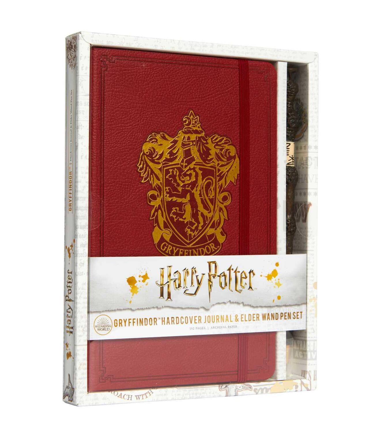 Cover: 9781683837633 | Harry Potter: Gryffindor Hardcover Journal and Elder Wand Pen Set