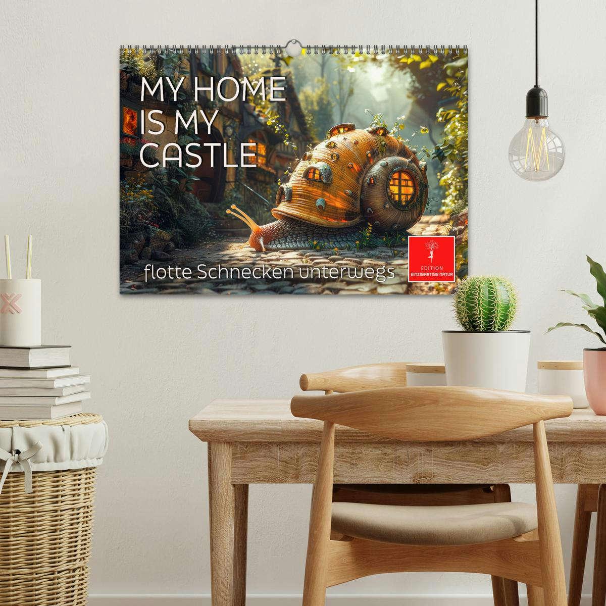 Bild: 9783383792588 | My home is my castle - flotte Schnecken unterwegs (Wandkalender...