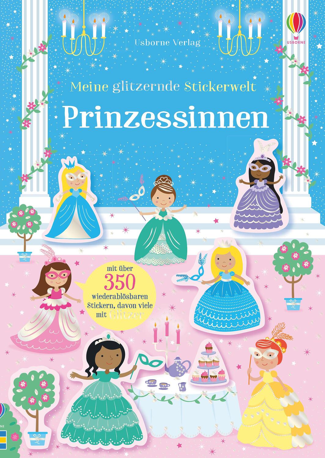 Cover: 9781789413823 | Meine glitzernde Stickerwelt: Prinzessinnen | Kirsteen Robson | Buch
