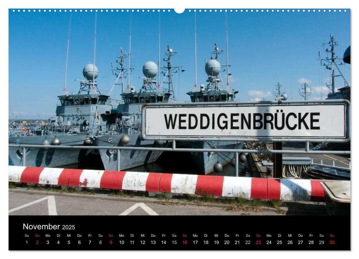 Bild: 9783435733088 | Marinestützpunkt Kiel (Wandkalender 2025 DIN A2 quer), CALVENDO...