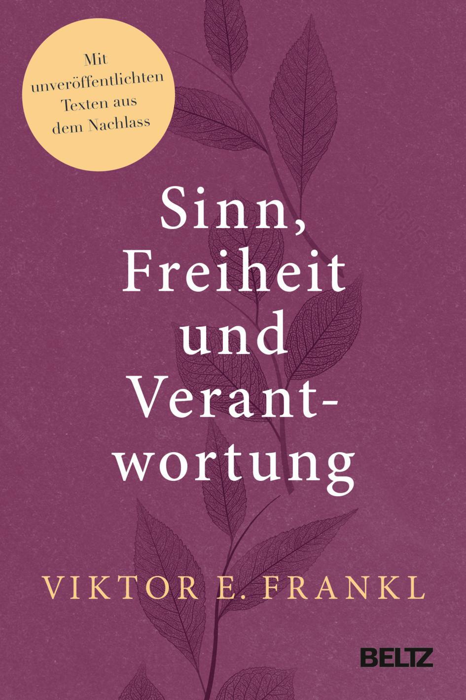 Cover: 9783407867704 | Sinn, Freiheit und Verantwortung | Viktor E. Frankl | Buch | 170 S.
