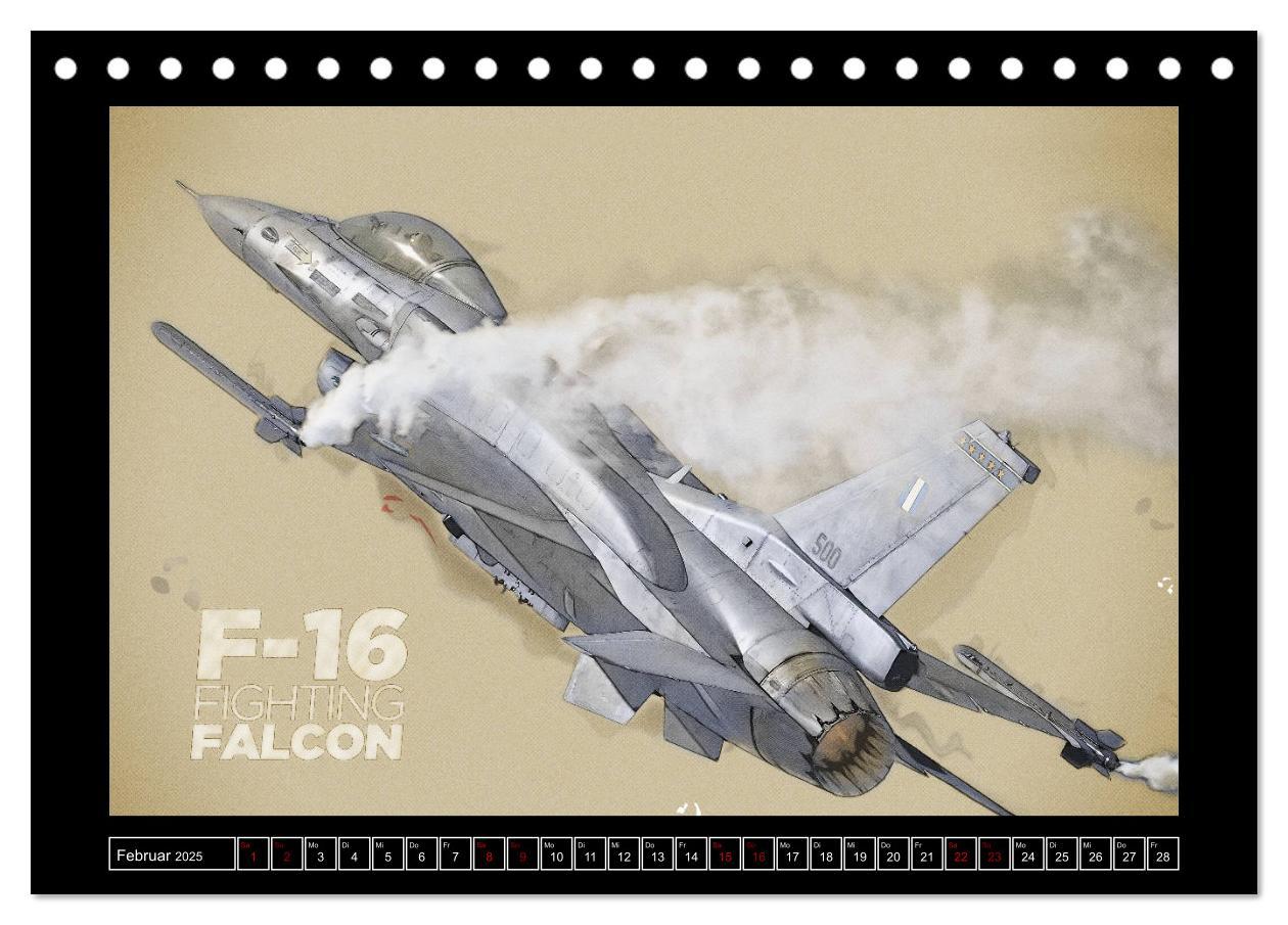 Bild: 9783435324293 | Aero Action Art - Luftfahrt Kunst (Tischkalender 2025 DIN A5 quer),...