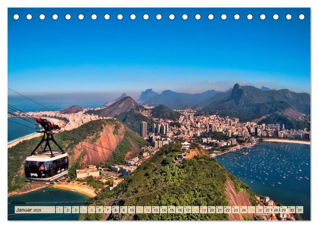 Bild: 9783435459605 | Rio de Janeiro, Stadt des Sonnenscheins (Tischkalender 2025 DIN A5...