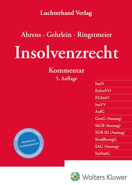 Cover: 9783472098324 | Insolvenzrecht | Martin Ahrens (u. a.) | Buch | 3908 S. | Deutsch