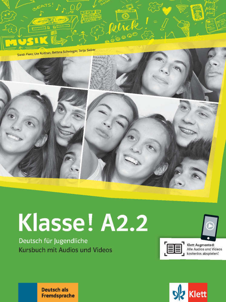 Cover: 9783126071345 | Klasse! A2.2 Kursbuch mit Audios und Videos online | Fleer (u. a.)
