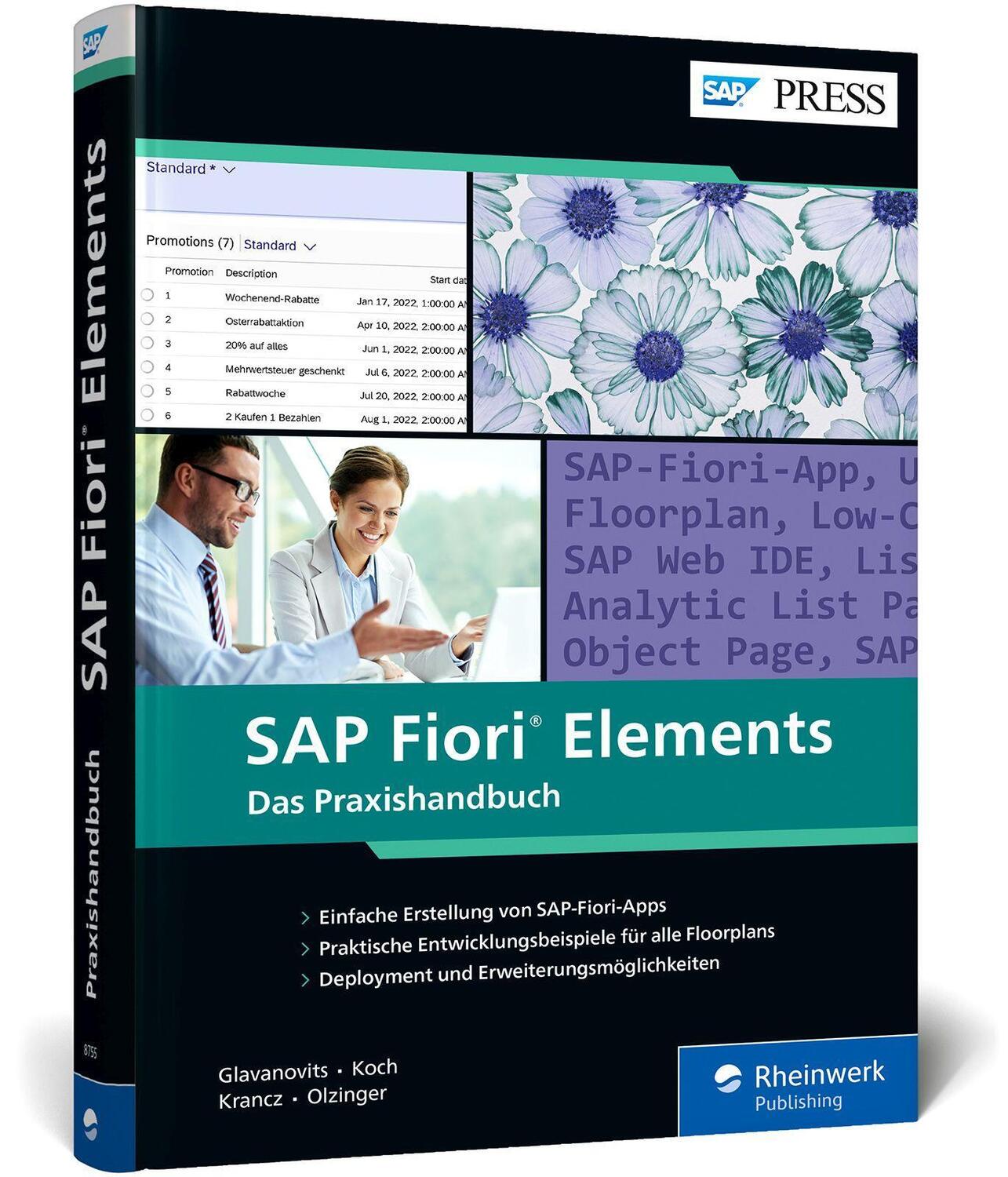Cover: 9783836287555 | SAP Fiori Elements | Rene Glavanovits (u. a.) | Buch | SAP Press