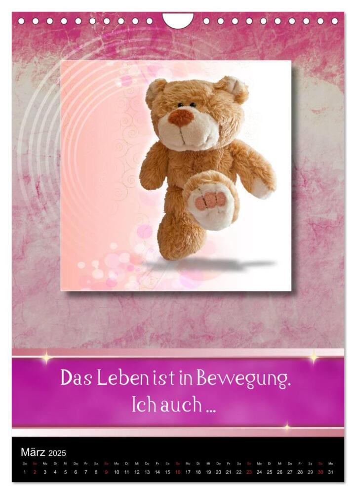 Bild: 9783457037058 | Teddys mit Sprüchen (Wandkalender 2025 DIN A4 hoch), CALVENDO...