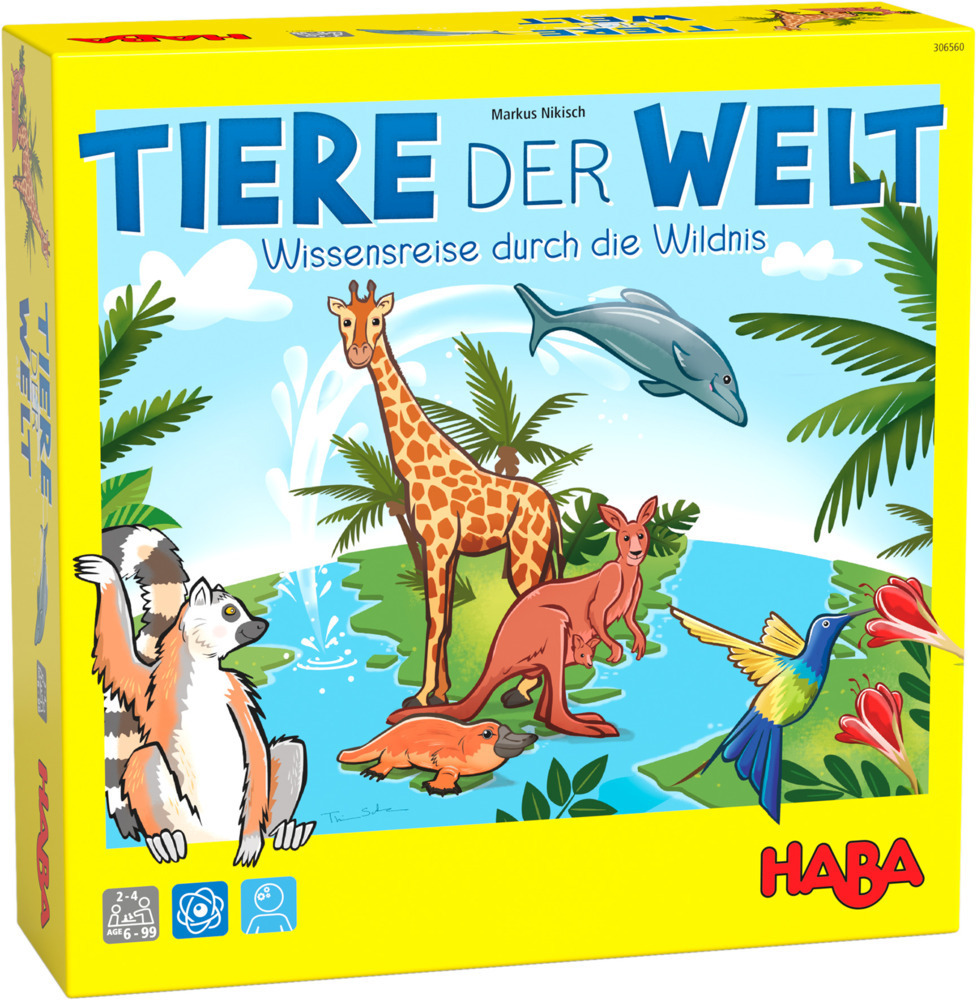 Cover: 4010168260952 | Tiere der Welt | Markus Nikisch | Spiel | Deutsch | 2022 | HABA
