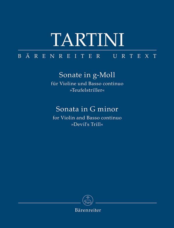 Cover: 9790006559879 | Sonate in G-Moll, Teufelstriller | Bärenreiter Verlag