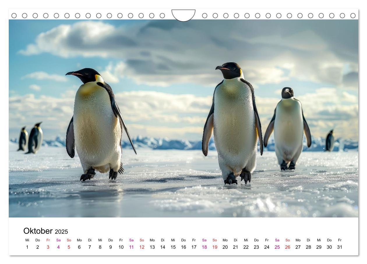 Bild: 9783457164389 | Maritim pur - Pinguine (Wandkalender 2025 DIN A4 quer), CALVENDO...