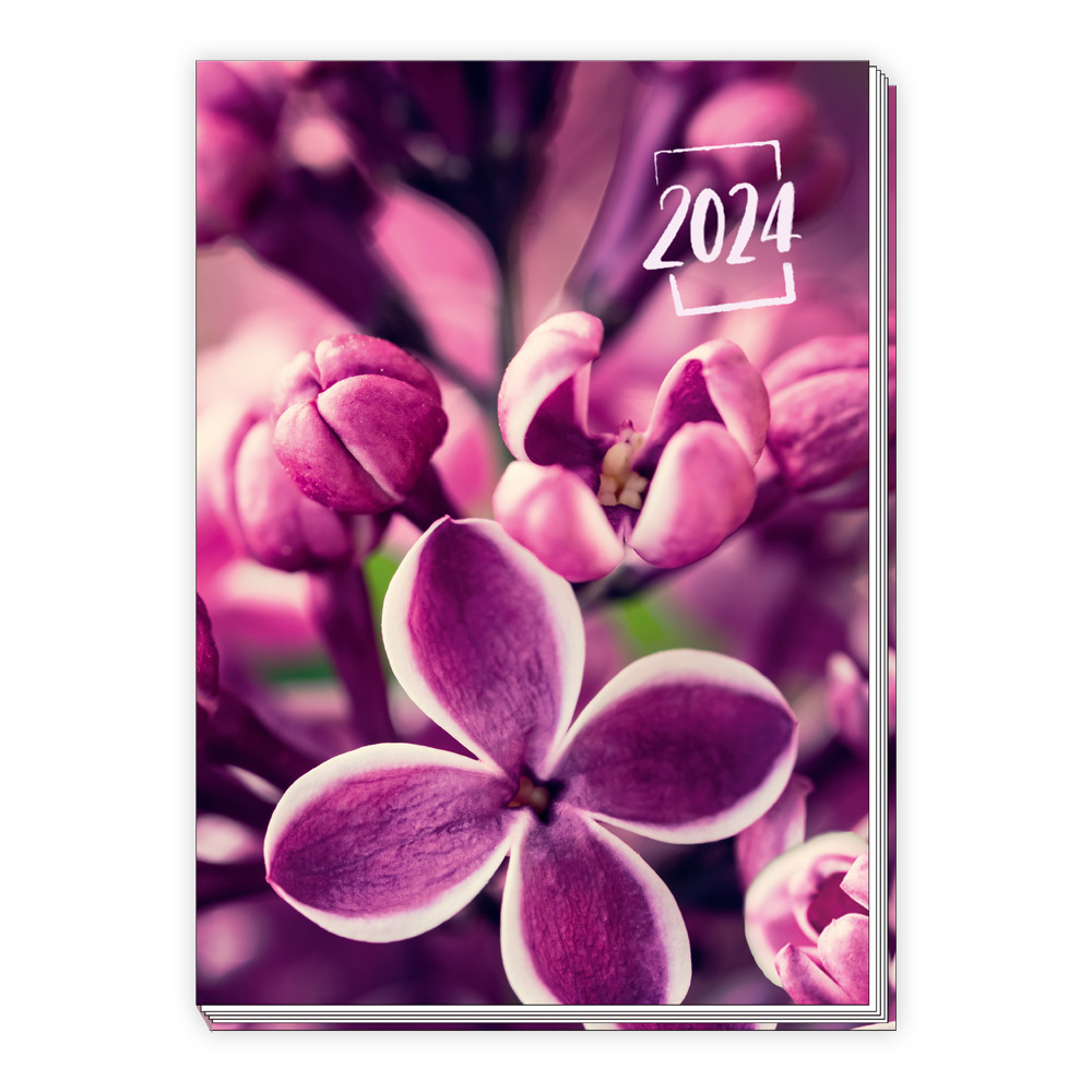 Cover: 4251901505330 | Trötsch Taschenkalender A6 Flowers 2024 | Wochenkalender | Co.KG
