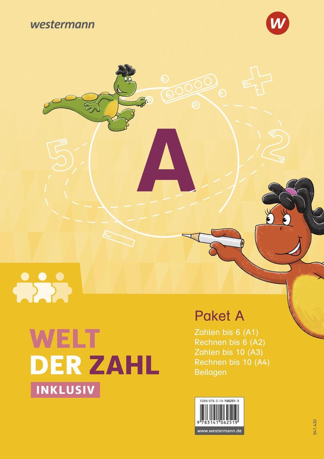 Cover: 9783141062519 | Welt der Zahl Inklusiv. Inklusionspaket A: Hefte A1 bis A4 | Deutsch