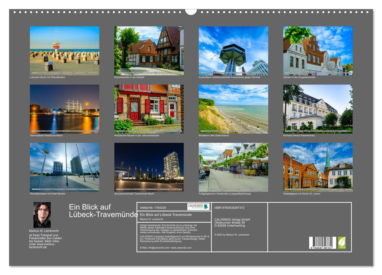 Bild: 9783435397372 | Ein Blick auf Lübeck-Travemünde (Wandkalender 2025 DIN A2 quer),...