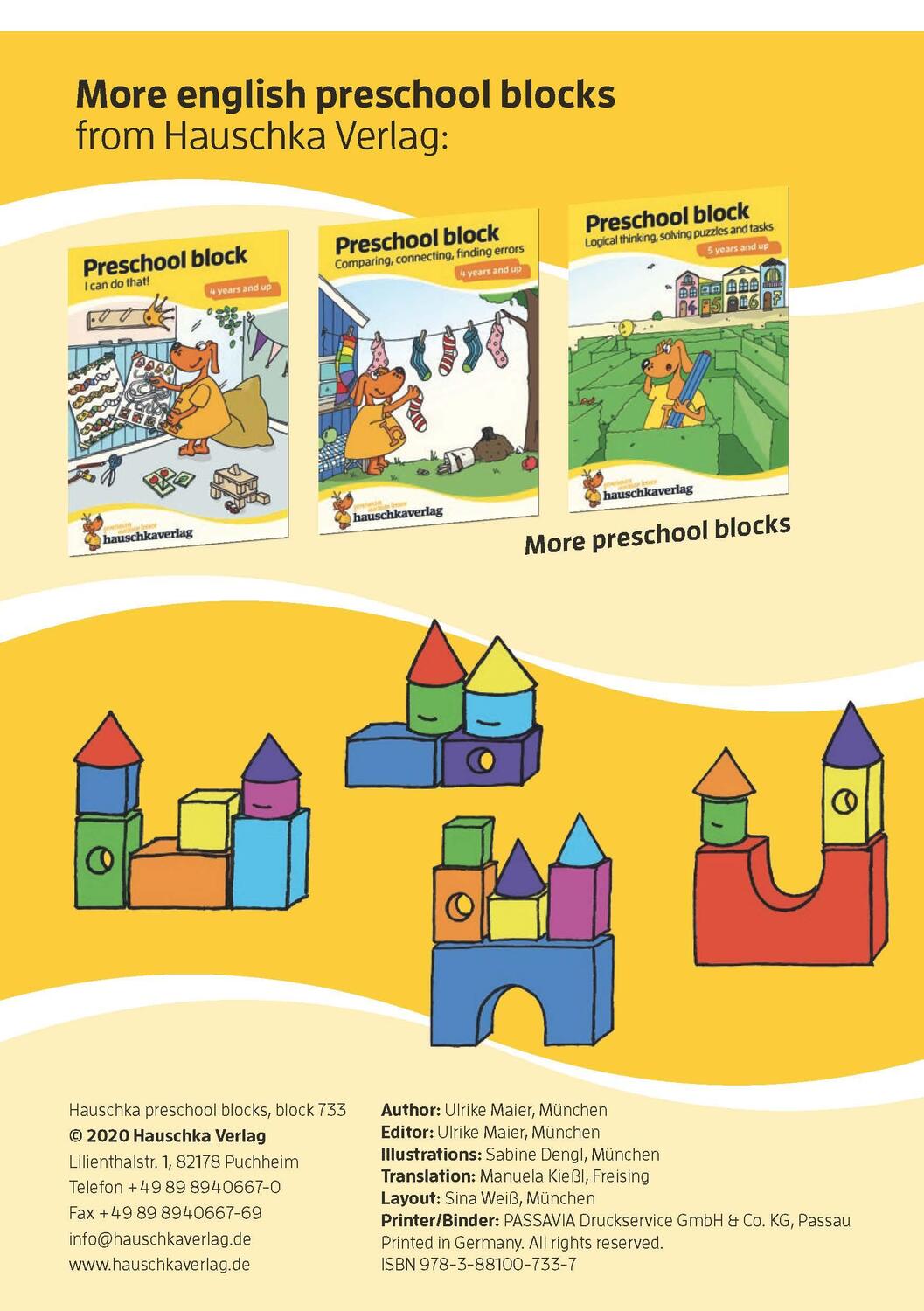 Bild: 9783881007337 | Preschool block - Numbers and quantities 5 years and up, A5-Block