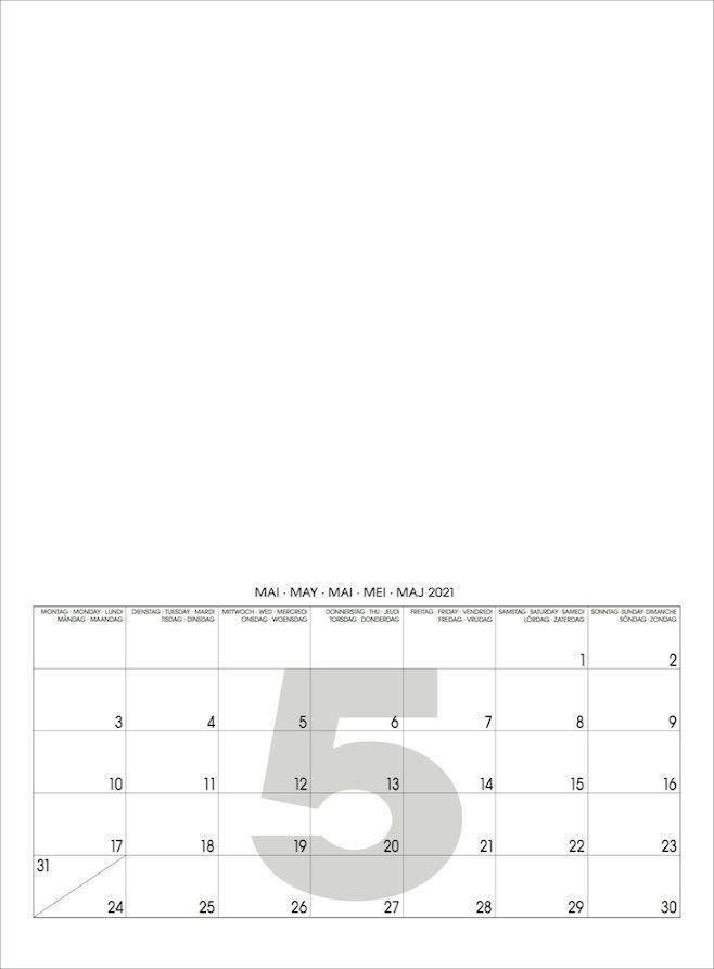 Bild: 9783931282110 | Mini White 2025  Blanko Mini A4 Format | Baback Haschemi | Kalender