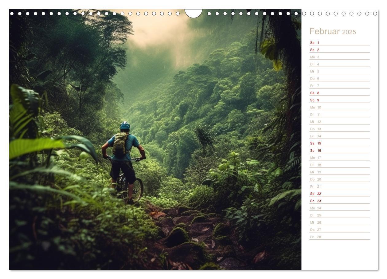 Bild: 9783383870477 | Mit dem Mountainbike durch die Welt (Wandkalender 2025 DIN A3...