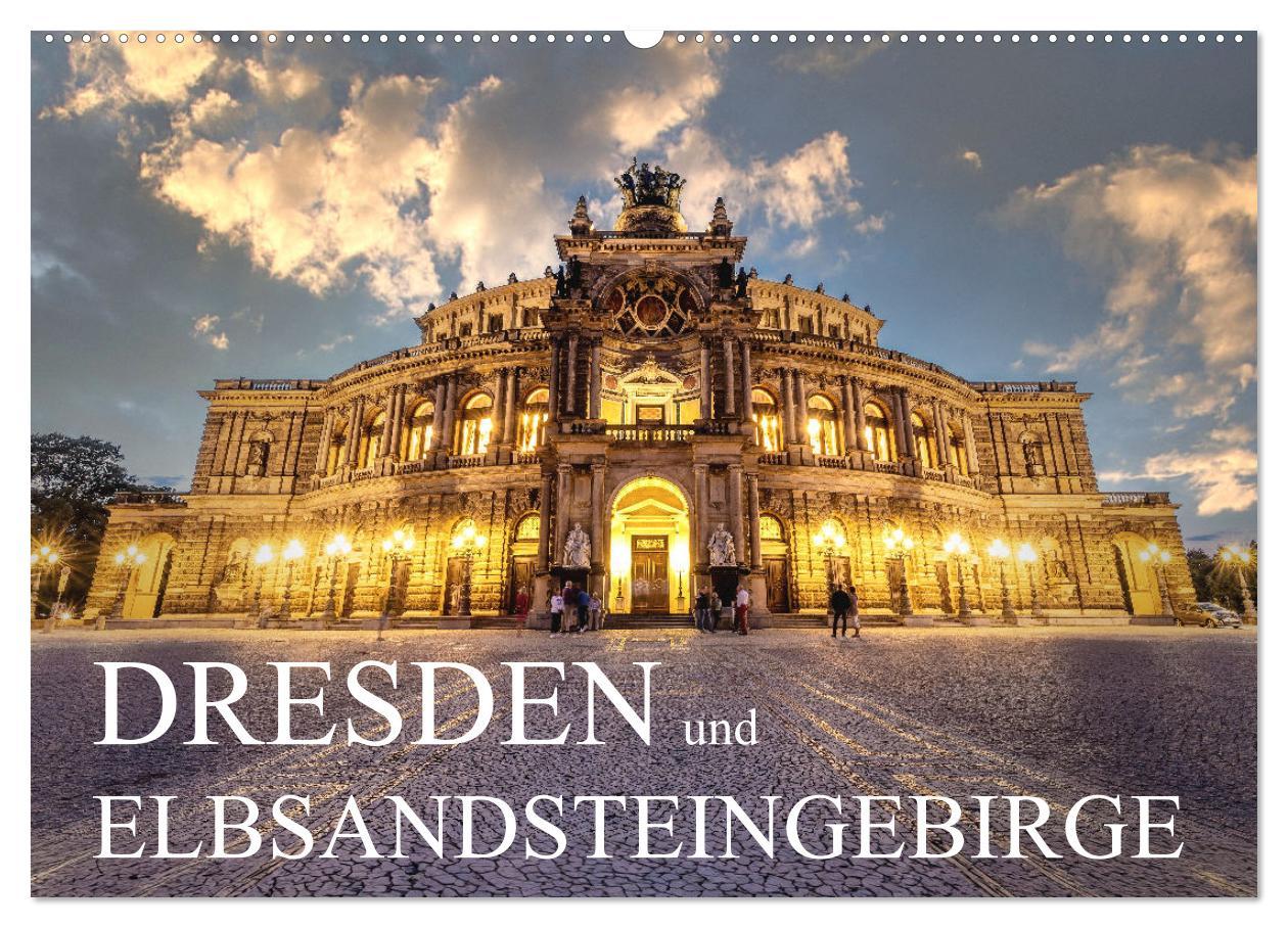 Cover: 9783435379422 | Dresden und Elbsandsteingebirge (Wandkalender 2025 DIN A2 quer),...