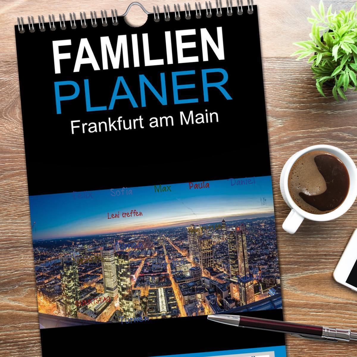 Bild: 9783457112168 | Familienplaner 2025 - Frankfurt am Main mit 5 Spalten...