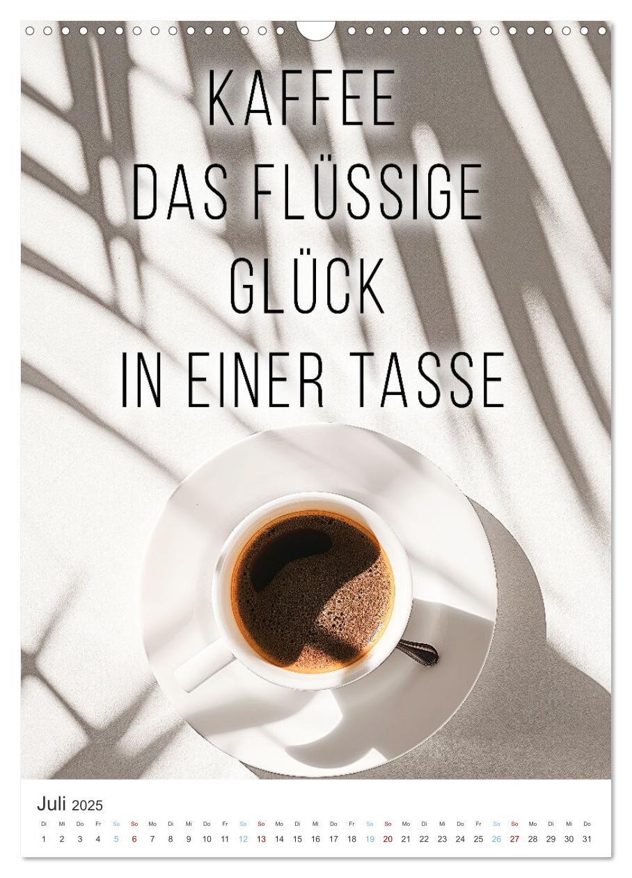 Bild: 9783383820151 | Kaffeegenuss für die Seele (Wandkalender 2025 DIN A3 hoch),...