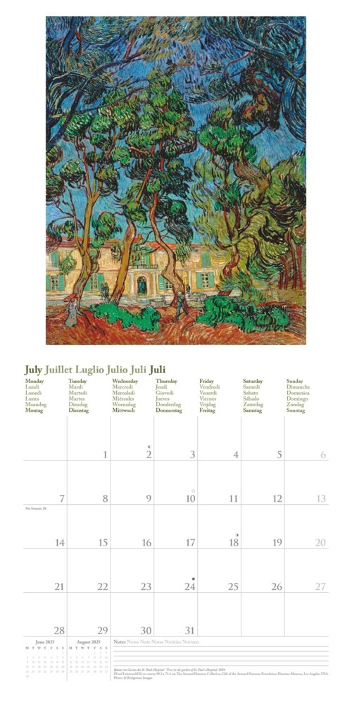 Bild: 4002725994189 | N NEUMANNVERLAGE - Vincent van Gogh 2025 Broschürenkalender,...