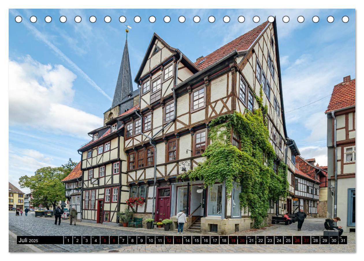 Bild: 9783435221899 | Fachwerkstadt Quedlinburg (Tischkalender 2025 DIN A5 quer),...