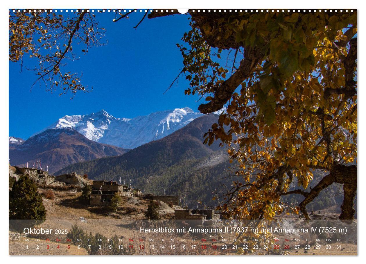 Bild: 9783435148738 | NEPAL - rund um die Annapurna (Wandkalender 2025 DIN A2 quer),...