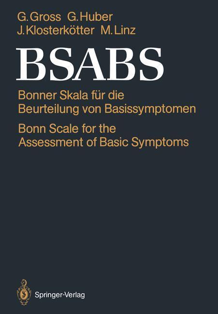Cover: 9783540173830 | BSABS | Gisela Gross (u. a.) | Taschenbuch | Paperback | X | Deutsch