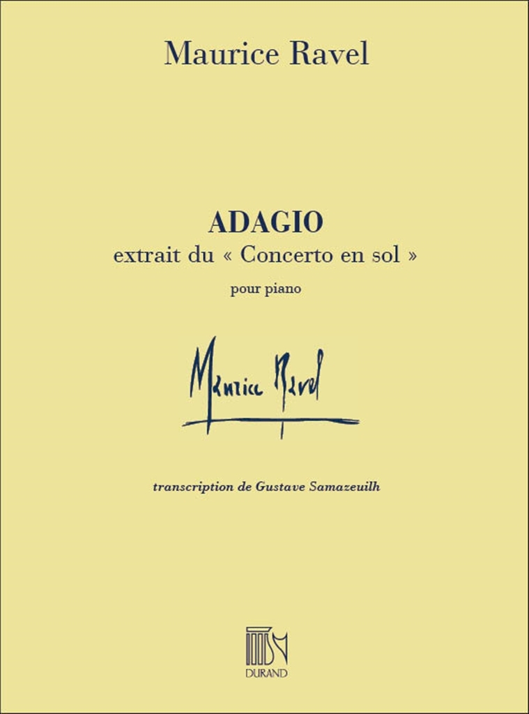 Cover: 9790044076819 | Adagio assai (from Concerto in G-major) | Maurice Ravel | Buch | 2001
