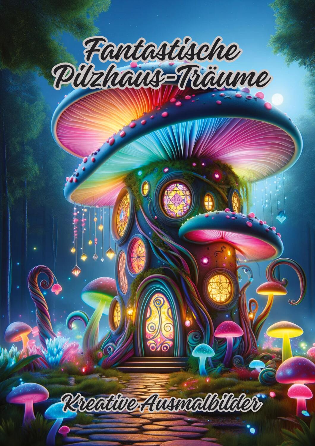 Cover: 9783384099358 | Fantastische Pilzhaus-Träume | Kreative Ausmalbilder | Diana Kluge