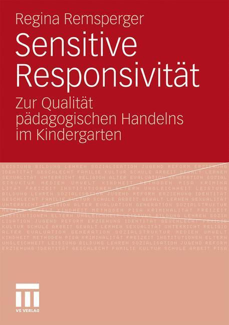 Cover: 9783531178752 | Sensitive Responsivität | Regina Remsperger | Taschenbuch | 2011