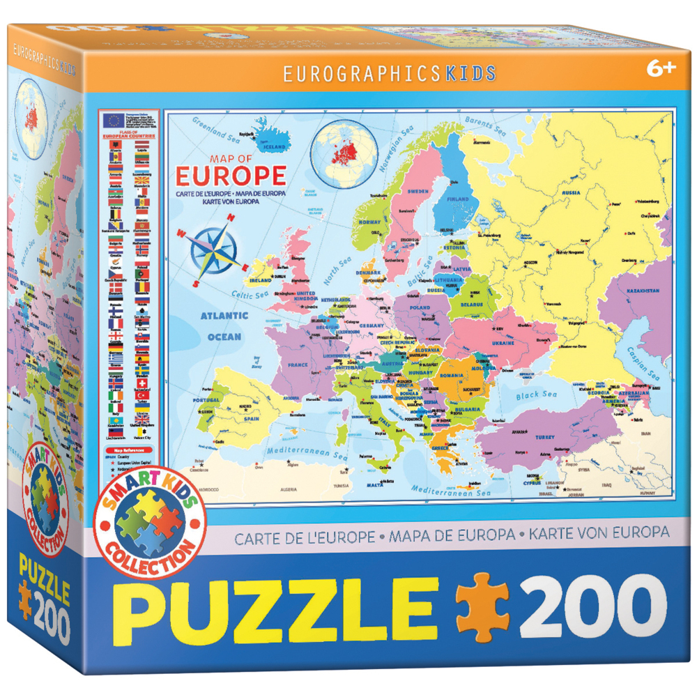 Cover: 628136653749 | Europakarte (Puzzle) | Spiel | In Spielebox | 2022 | Eurographics