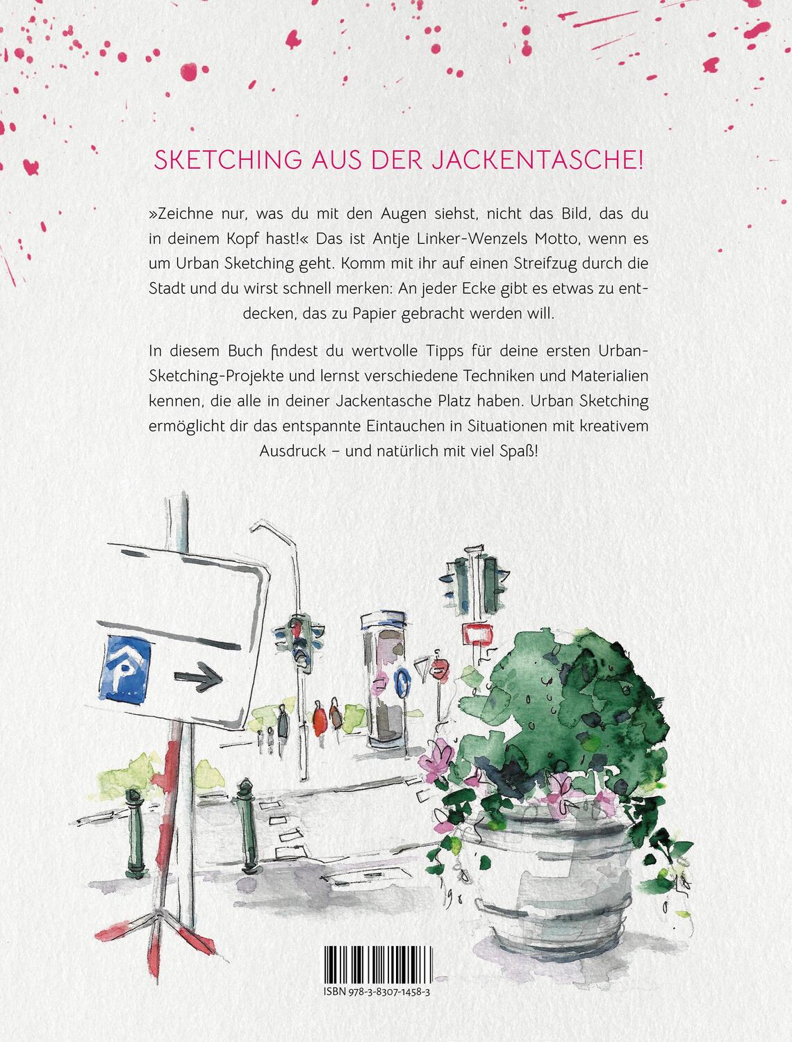 Rückseite: 9783830714583 | Urban Sketching ganz einfach | Antje Linker-Wenzel | Taschenbuch