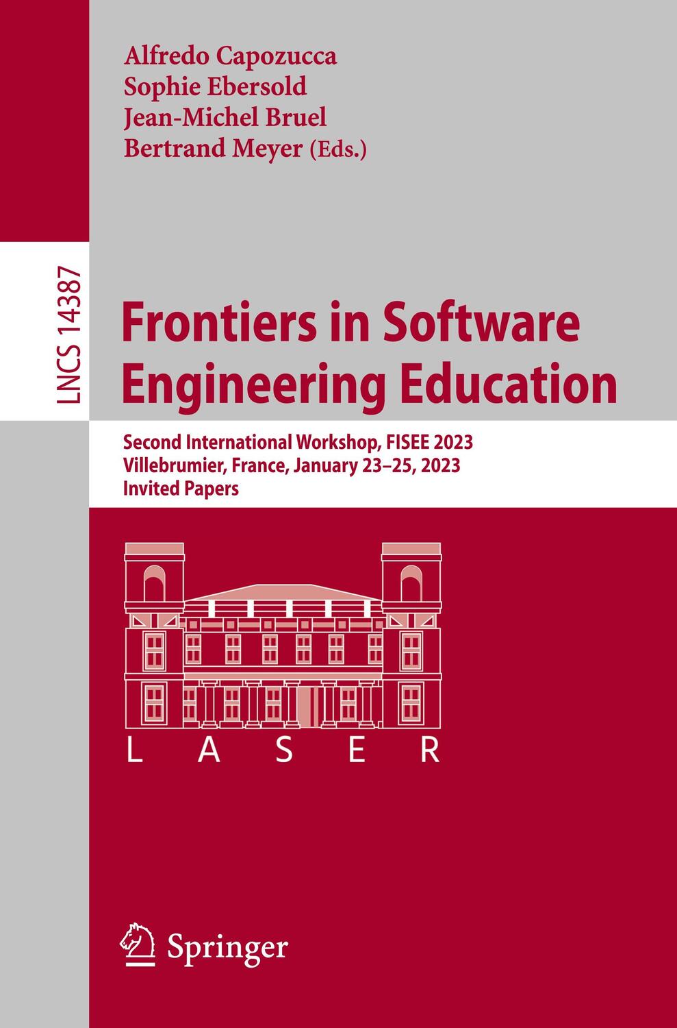 Cover: 9783031486388 | Frontiers in Software Engineering Education | Capozucca (u. a.) | Buch