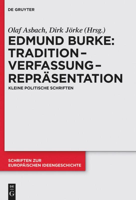 Cover: 9783050044927 | Tradition ¿ Verfassung ¿ Repräsentation | Kleine politische Schriften