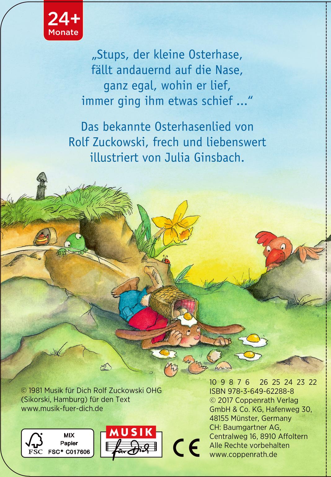 Rückseite: 9783649622888 | Stups, der kleine Osterhase. Geschenkset | Buch mit Plüschfigur | Box