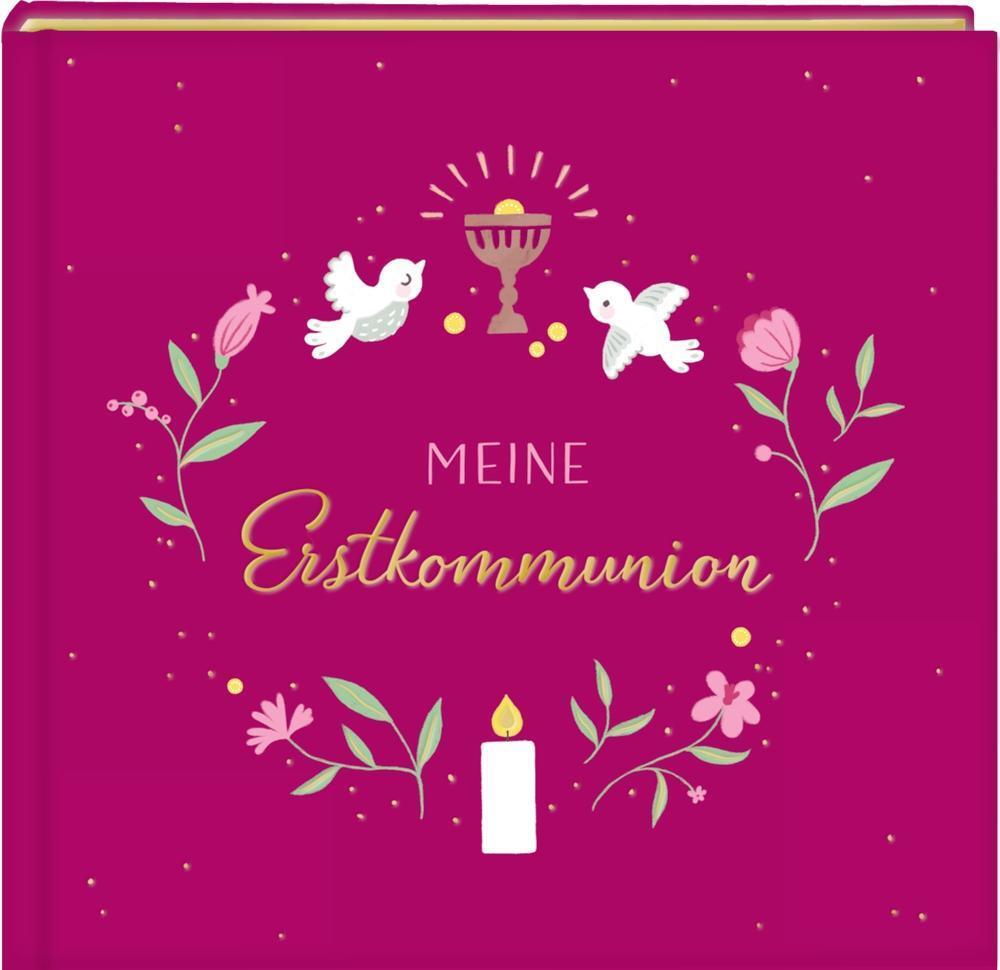 Bild: 4050003717593 | Eintragalbum - Meine Erstkommunion (beerenfarben) | Buch | 48 S.