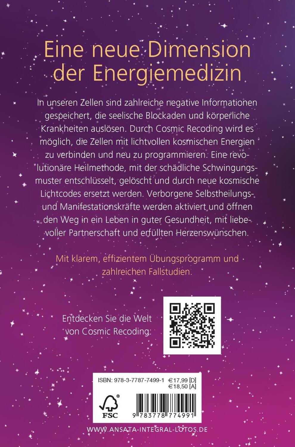 Bild: 9783778774991 | Cosmic Recoding - Die neue Energiemedizin | Eva-Maria Mora | Buch