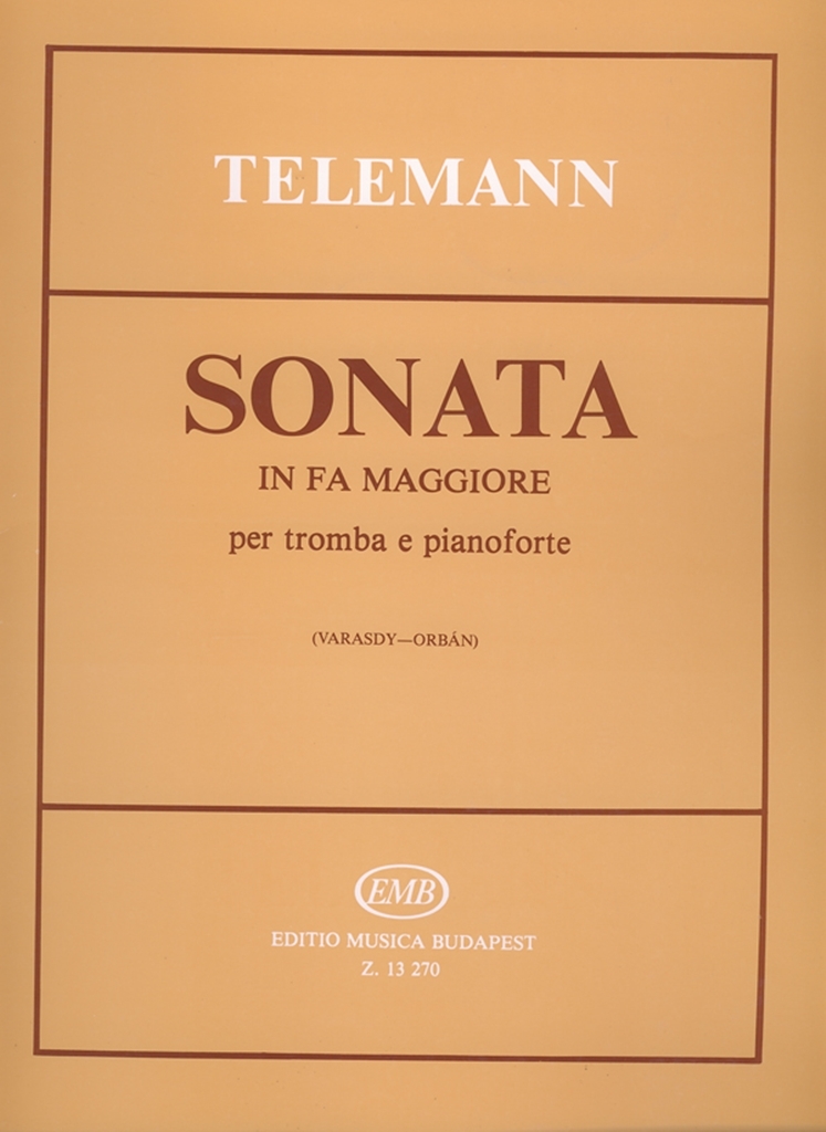 Cover: 9790080132708 | Sonata in fa maggiore per tromba e pianoforte | Georg Philipp Telemann