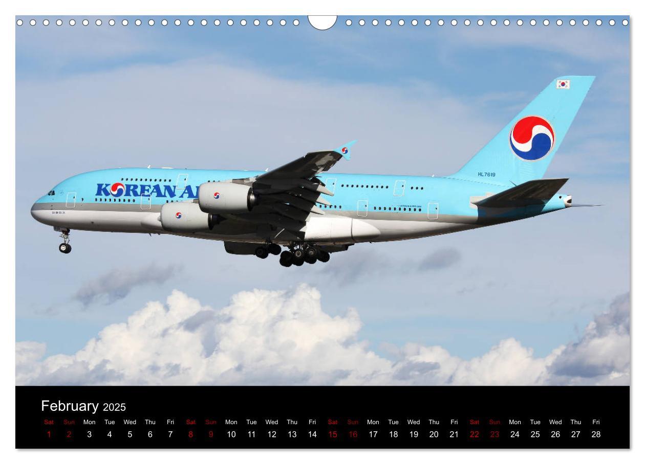 Bild: 9781325946358 | A380 SuperJumbo (Wall Calendar 2025 DIN A3 landscape), CALVENDO 12...