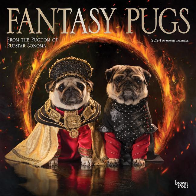 Cover: 9781975466930 | Fantasy Pugs 2024 Square Foil | Browntrout | Kalender | Englisch