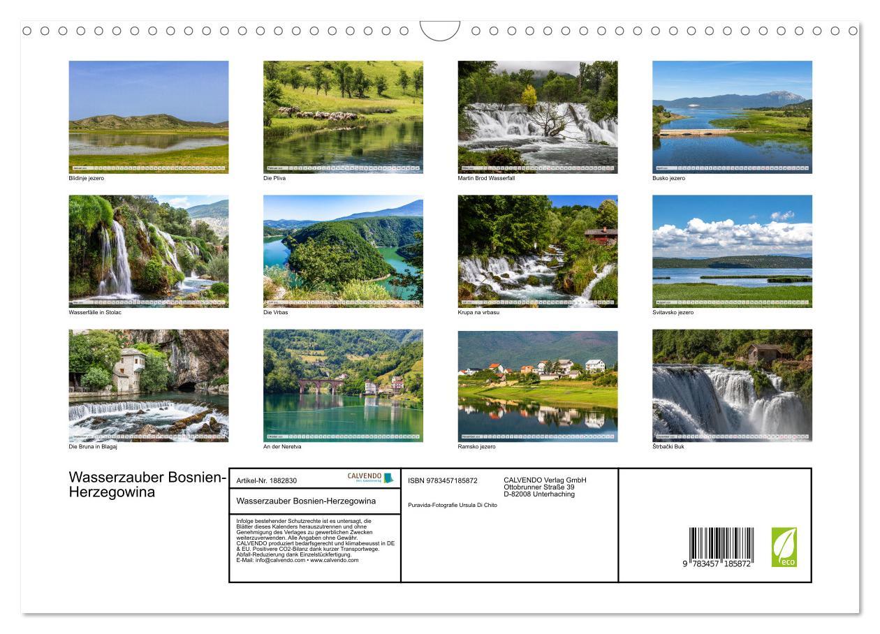 Bild: 9783457185872 | Wasserzauber Bosnien-Herzegowina (Wandkalender 2025 DIN A3 quer),...