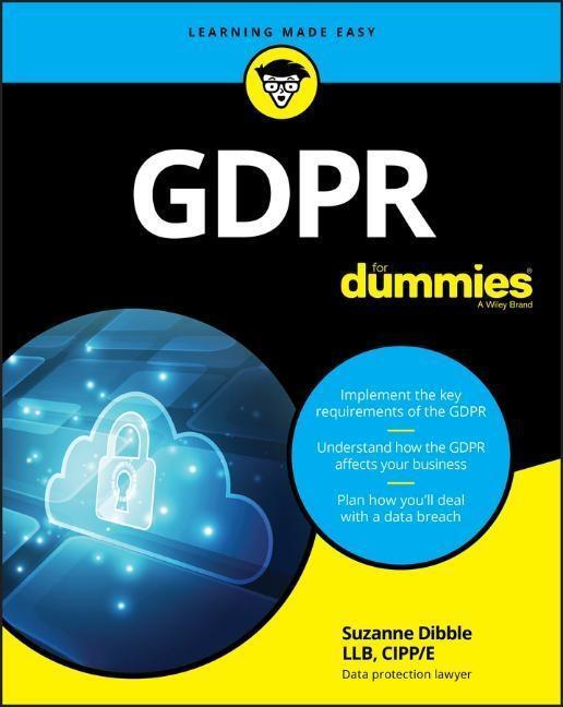 Cover: 9781119546092 | GDPR For Dummies | Suzanne Dibble | Taschenbuch | Englisch | 2020