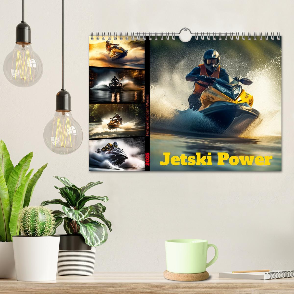 Bild: 9783383869860 | Jetski Power (Wandkalender 2025 DIN A4 quer), CALVENDO Monatskalender